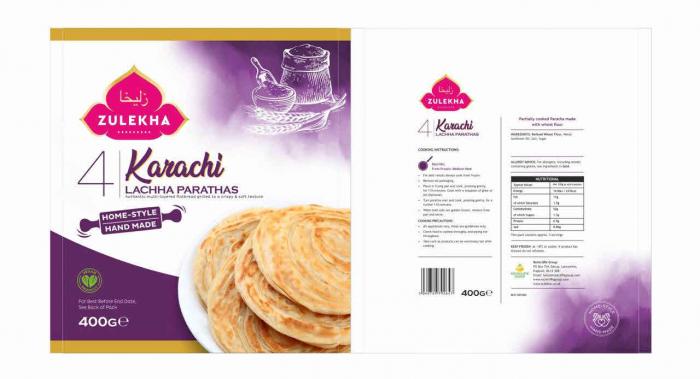 Zulekha Karachi Lacha Paratha Home-Style Hand made Rockcliffe Group