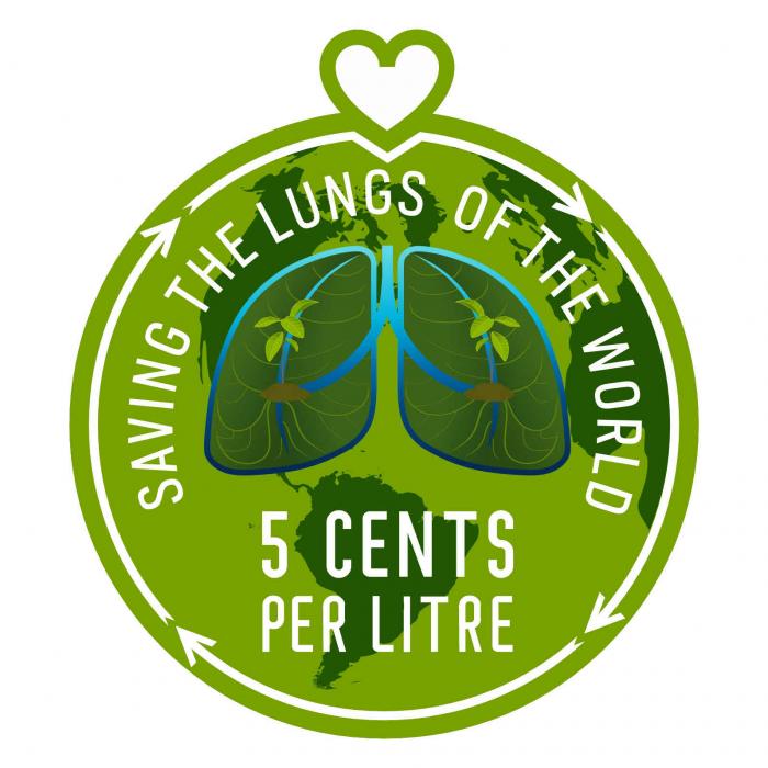 Saving the Lungs of the World 5 Cents per Litre