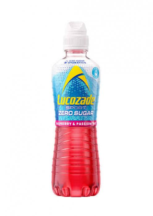 ZERO SUGAR HYDRATION LUCOZADE SPORT ZERO SUGAR HYDRATION RASPBERRY & PASSIONFRUIT