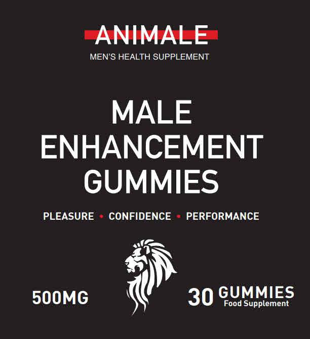 ANIMALE MEN'S HEALTH SUPPLEMENT MALE ENHANCEMENT GUMMIES PLEASURE CONFIDENCE · PERFORMANCE 500MG 30 GUMMIES FOOD SUPPLEMENT