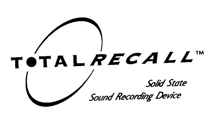 TOTAL RECALL Solid State Sound Recording Device