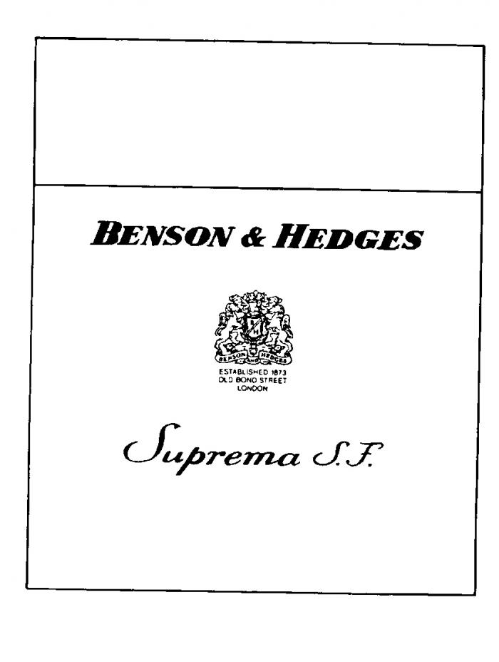 BENSON & HEDGES Suprema S.F.