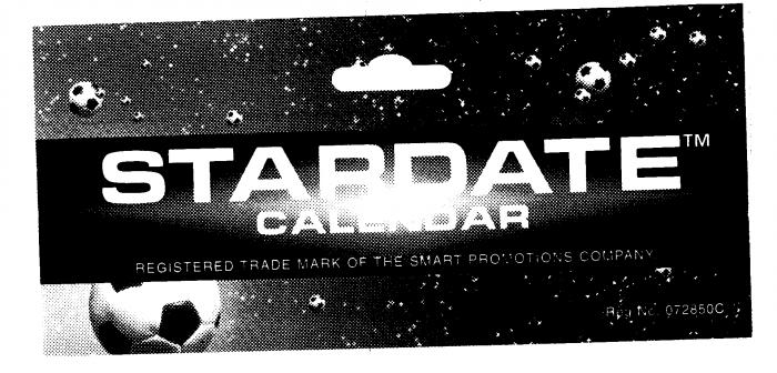 STARDATE CALENDAR