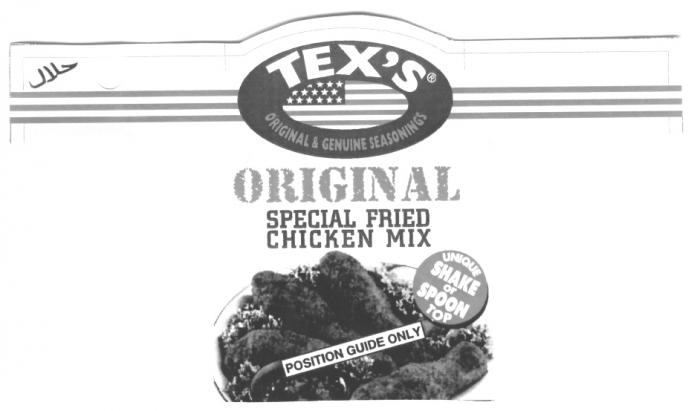 TEX'S ORIGINAL & GENUINE SEASONINGS ORIGINAL SPECIAL FRIED CHICKEN MIX