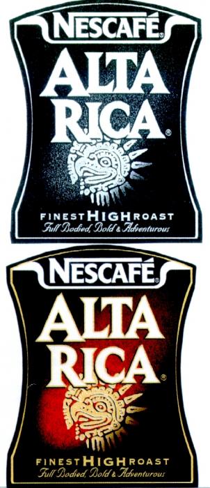 NESCAFE ALTA RICA FINEST HIGH ROAST Full Bodied, Bold & Adventurous