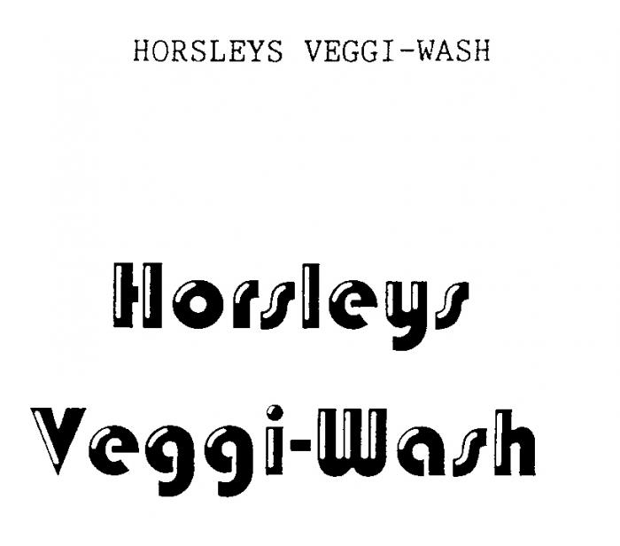 Horsleys Veggi-Wash