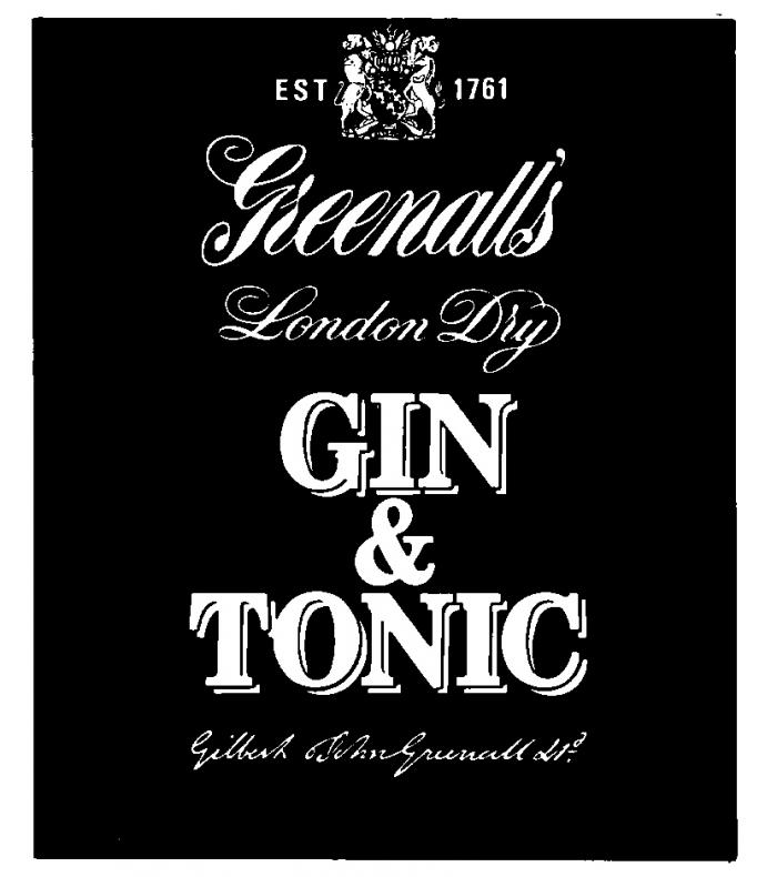 EST 1761 Greenall's London Dry GIN & TONIC