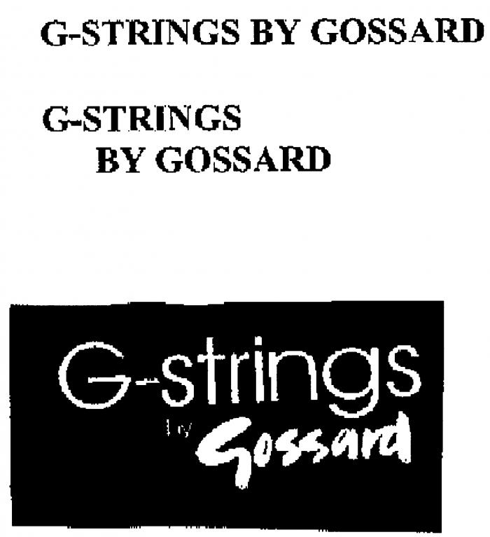 G-STRINGS BY GOSSARD