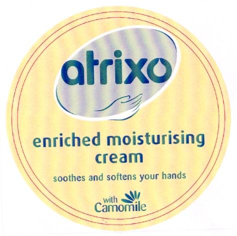 atrixo enriched moisturising cream soothes and softens your hands with Camomile