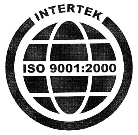 INTERTEK ISO 9001:2000