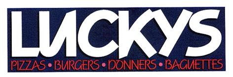 LUCKYS PIZZAS·BURGERS·DONNERS·BAGUETTES