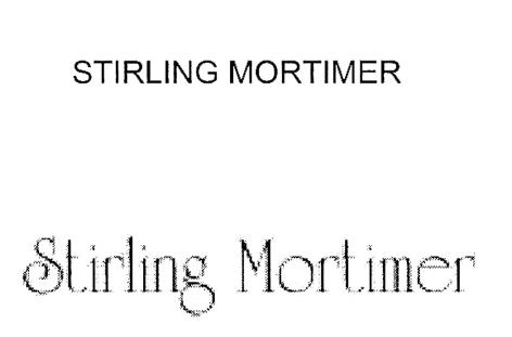 STIRLING MORTIMER